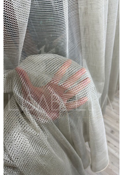 Zarafet Işıltısı Kappuçino Bal Peteği Tül (Ekstrafor Dikişli Pilesiz) indirimleri