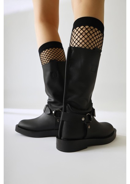 Lourd Siyah Yumuşak Derili Kemer Detaylı Bot fırsatları