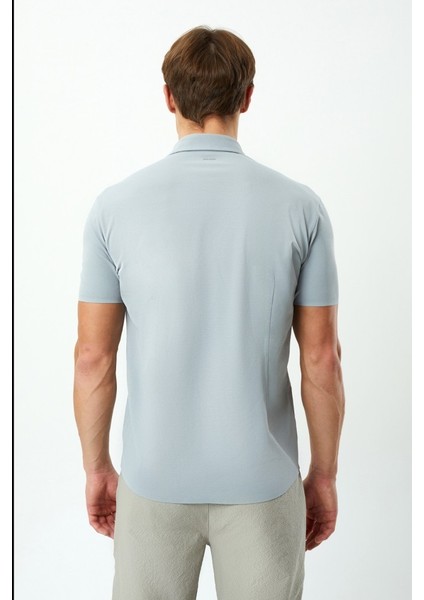 Erkek Gri Pike Gömlek fırsatları