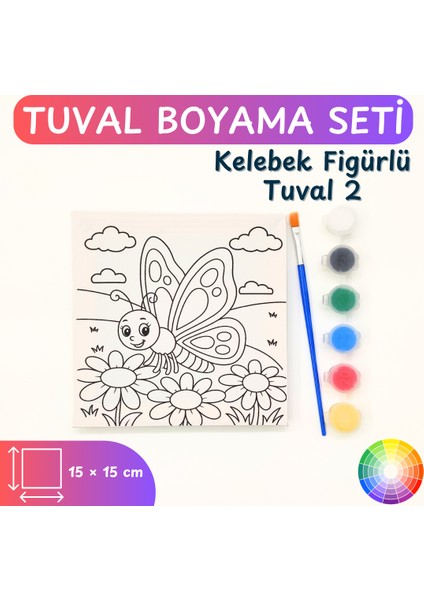 Ahşap Çerçeveli Kanvas Boyama Seti – Çocuklar Için Tuval, Akrilik Boya ve Fırça Seti modelleri