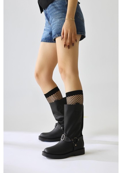 Lourd Siyah Yumuşak Derili Kemer Detaylı Bot indirimleri