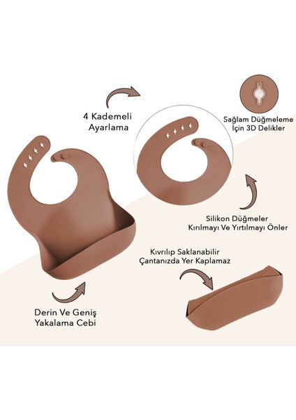 4'lü Silikon Beslenme Seti - Yapboz Puzzle Mama Tabağı Önlük Pipetli Bardak Diş Kaşıyıcı Kaşık Kahve fırsatları