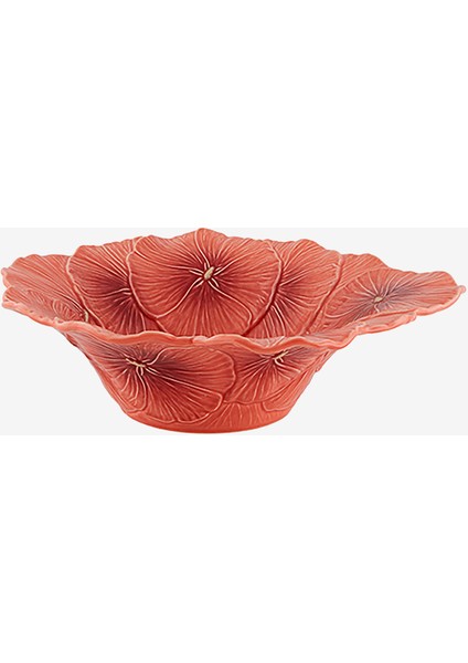 Bordallo Pinherio Maria Flor Turuncu Seramik Servis Kasesi 33 cm