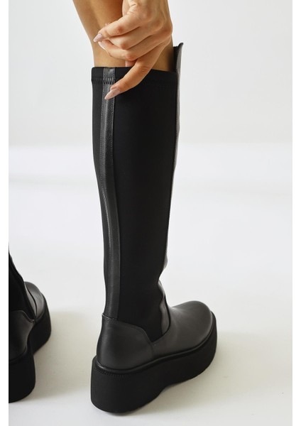 Ceres Siyah Platform Çizme modelleri