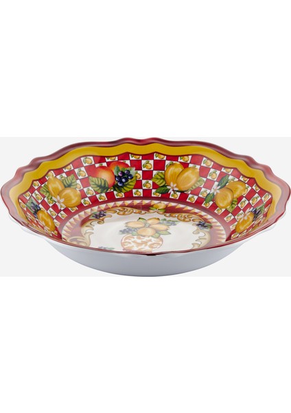 Capri Kırmızı Melamin Servis Kasesi 35 cm modelleri