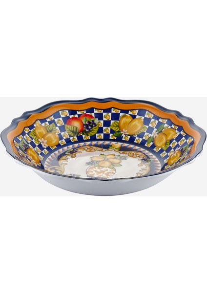 Capri Mavi Melamin Servis Kasesi 35 cm modelleri