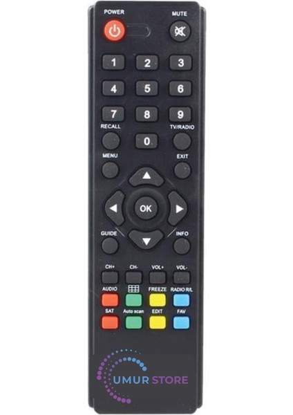JS-3000 Uydu Alıcı Kumandası