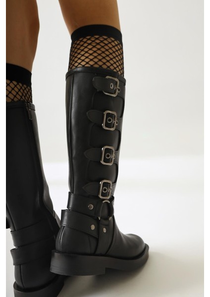 Luella Siyah Kemer Aksesuarlı Fermuarlı Çizme indirimleri