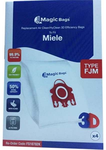 Senin Ürünün Mıele Compact C1 ile Uyumlu 5 Katlı Bez Toz Torbası 4 Adet