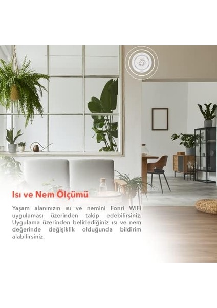 Akıllı Iç Ortam Siren / Isı Nem Ölçer, Wifi, Google Asistan ve Tuya, Uzaktan Kontrol fiyatları