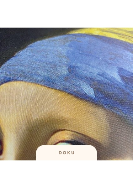Johannes Vermeer (Inci Küpeli Kız 1665) Çerçeveli Klasik Vintage Duvar Tablo