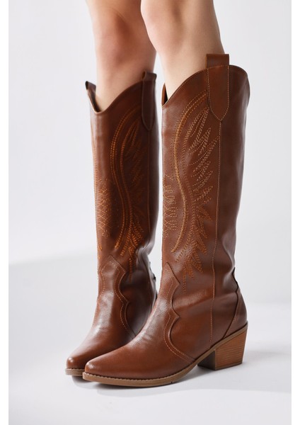 Hero Taba Nakışlı Kovboy Çizme