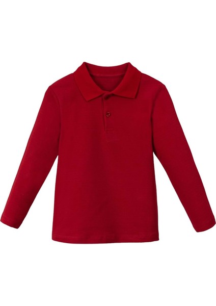 Uzun Kollu Lakost Tshırt Kırmızı
