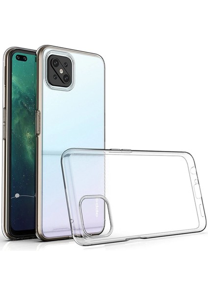 Oppo Reno 4 Lite Kılıf Lüx Şeffaf Silikon - Şeffaf - EYESO9931-7057