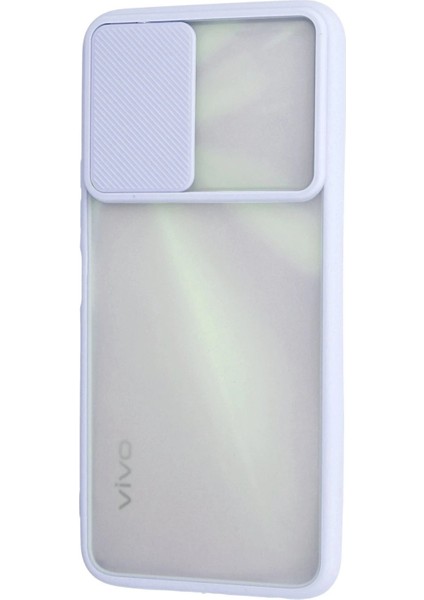 Vivo Y11S Kılıf Palm Buzlu Kamera Sürgülü Silikon - Lila - EYESO6102-5861 modelleri
