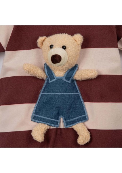 Ayıcıklı Çizgili Patiksiz Tulum Kiremit fiyatları