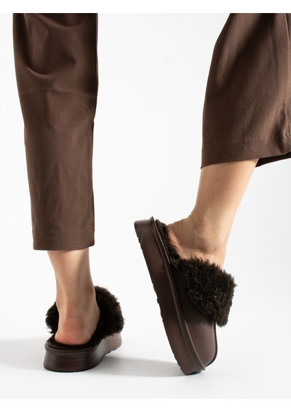 Çıkarılabilir Iç Astar Kürklü Yüksek Taban Eva Kışlık Kadın Terlik FTPOP25 modelleri