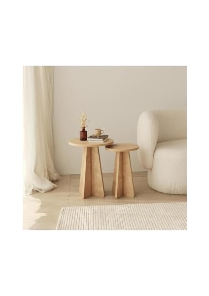 Mushroom 2 Li Sehpa/safir Meşe modelleri