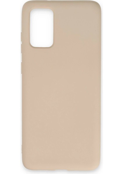 Samsung Galaxy S20 Kılıf Nano Içi Kadife Silikon - Pudra - EYESO4033-5954