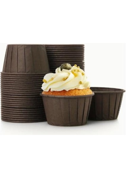 Cupcake/muffin /suffle Kek Kapsülü Kahverengi 50 Li