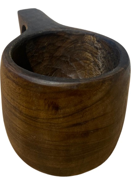 El Yapımı Ceviz Ağacı Kuksa Bardak – Model No: 10 fırsatları