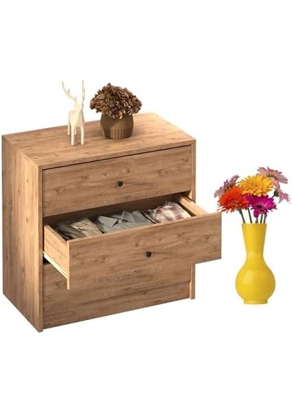 SFR103-CEVIZ 3 Çekmeceli Şifonyer (G:69 Y:67 D:38) modelleri