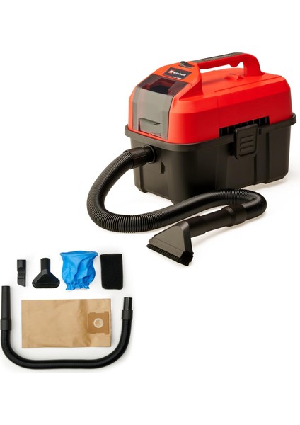 Akülü Islak/kuru Süpürge Te-Vc 18/10 Li-Solo Power X-Change (10 L Tank, 2 M Hortum, Dar Aralık/fırça Başlığı, Döşeme/genel Başlık Dahil, Akü Dahil Değildir) - 2347160