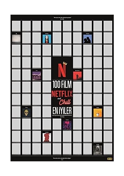 Netflix And Chill 100 Film En Iyiler Posteri fiyatları
