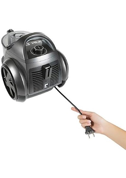 ET14440 Mila Antrasit Toz Hazneli Elektrikli Süpürge, 750 W, Hepa 13 Filtre, 2.5 L Kapasite, Antrasit modelleri