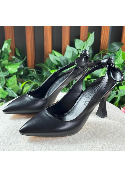 Arkası Fiyonk Bağlamalı Stiletto Ayakkabı M1165 modelleri