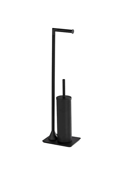 Hella Tuvalet Zemin Seti Tuvalet Fırçası Tutucu Kağıt Rulo Tutucu Siyah fiyatları