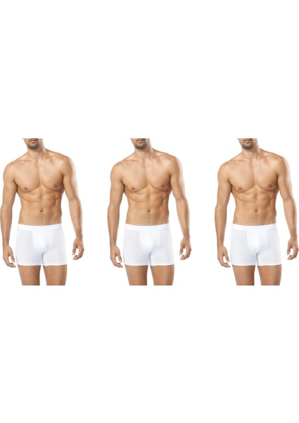 Erkek Likralı Pamuk Penye Boxer 3'lü Paket 12020 fiyatları