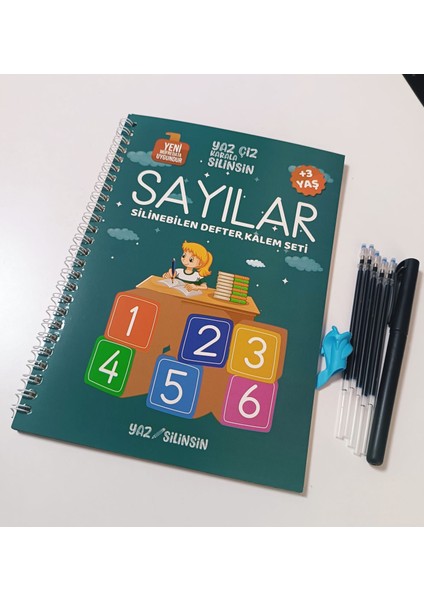 Sihirli Yazı Seti Silinen Kabartmalı Oluklu Defter Yazma Öğret 1 Kitap+1 Kalem+5 Yedek Uç fırsatları