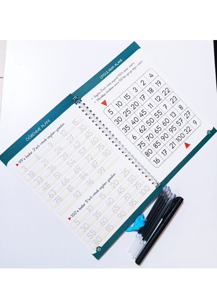 Sihirli Yazı Seti Silinen Kabartmalı Oluklu Defter Yazma Öğret 1 Kitap+1 Kalem+5 Yedek Uç indirimleri