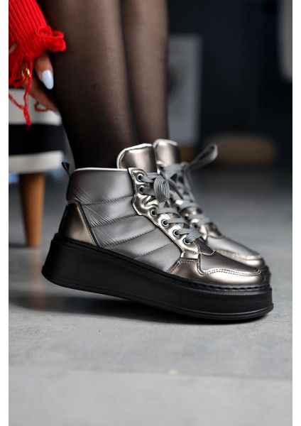 Raia Platin Fosforlu Kumaş Bağcıklı Spor Bot