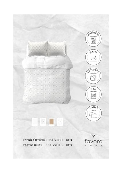 Nakışlı Kapitone Çift Kişilik Yatak Örtüsü - Gold fiyatları