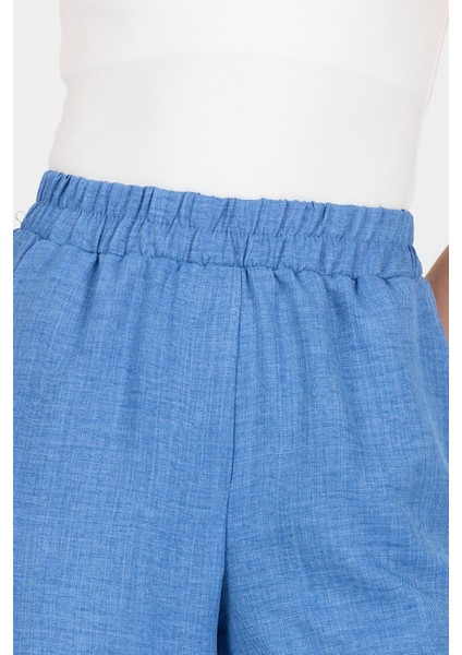 Indigo Pamuklu Bel Lastikli Bol Paça Pantolon 4657 fırsatları