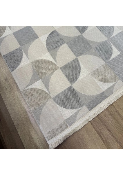 Grandy 5210 Vizon Kaymaz Pamuk Taban Modern Halı