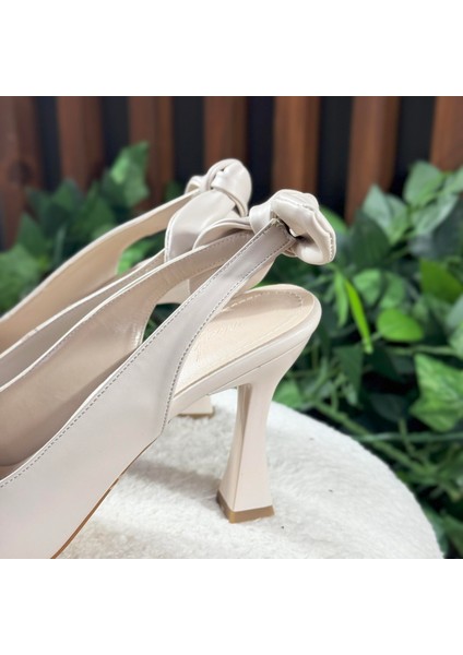 Arkası Fiyonk Bağlamalı Stiletto Ayakkabı M1164 fiyatları