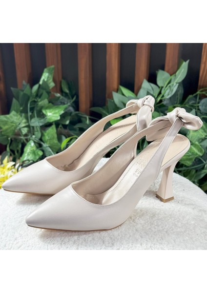 Arkası Fiyonk Bağlamalı Stiletto Ayakkabı M1164 modelleri