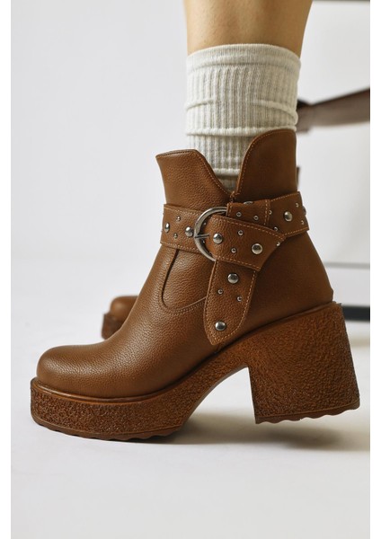 Maylin Taba Zımba Kemer Detaylı Bot fiyatları