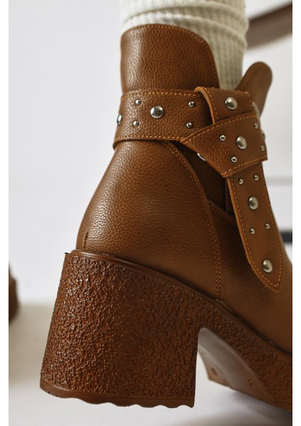 Maylin Taba Zımba Kemer Detaylı Bot indirimleri