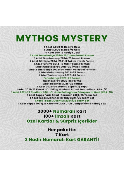 Mythos Mystery Pack fırsatları