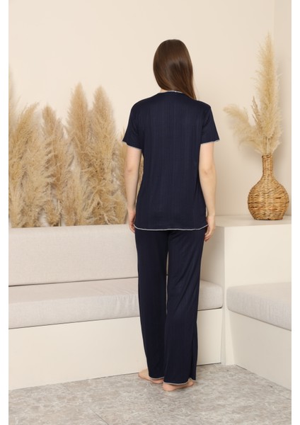 Bayan 5 Düğme Pijama Takımı indirimleri