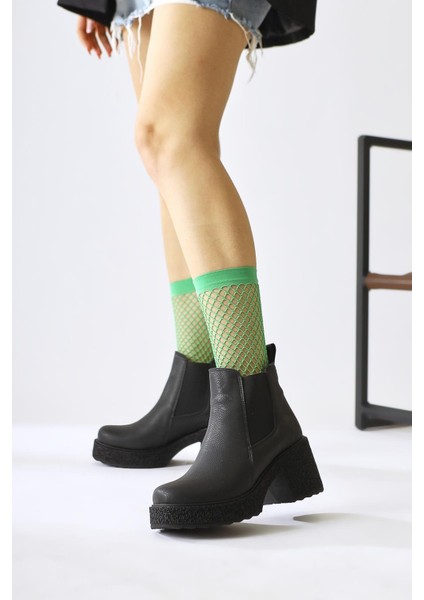 Thida Siyah Lastikli Platform Taban Çekme Bot modelleri