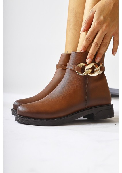 Sydra Taba Oval Burunlu Çıkarılabilir Aksesuarlı Bot fiyatları