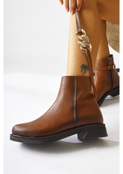 Sydra Taba Oval Burunlu Çıkarılabilir Aksesuarlı Bot fırsatları