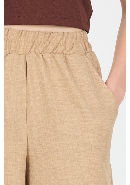 Vizon Pamuklu Bel Lastikli Bol Paça Pantolon 4657 fırsatları