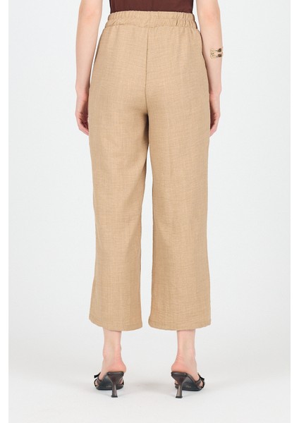 Vizon Pamuklu Bel Lastikli Bol Paça Pantolon 4657 indirimleri