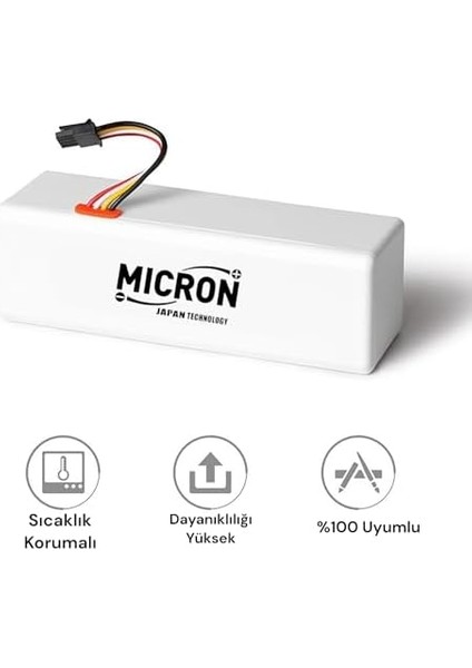 Mi Vacuum Mop 1c 2in1 Akıllı Robot Süpürge Bataryası 14.4V 2600MAH Pil 14.4 Volt 2600 Mah Kutulu modelleri